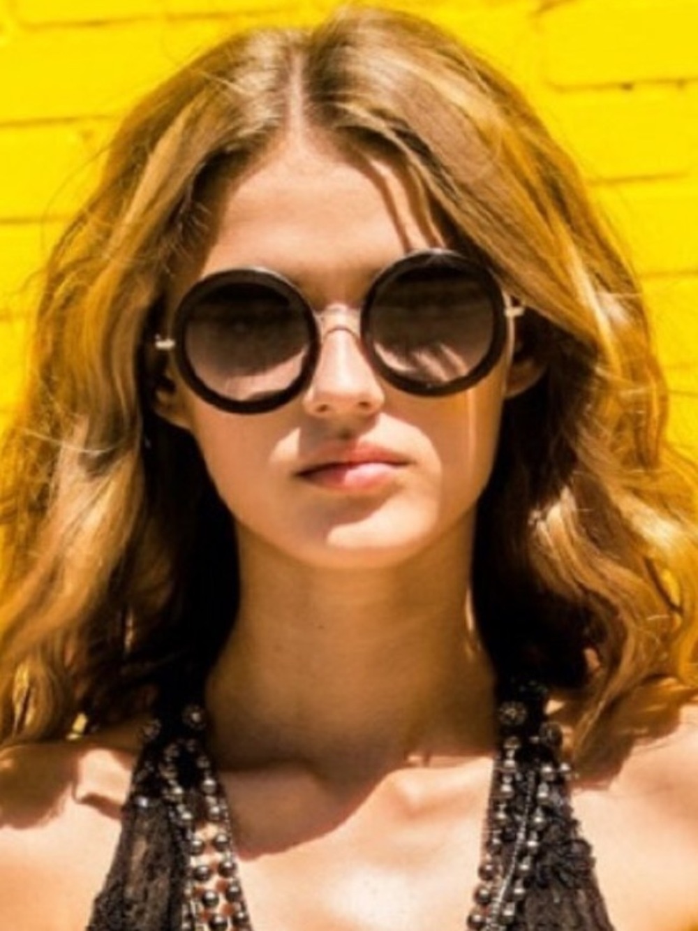 Alice + Olivia Round Sunglasses
